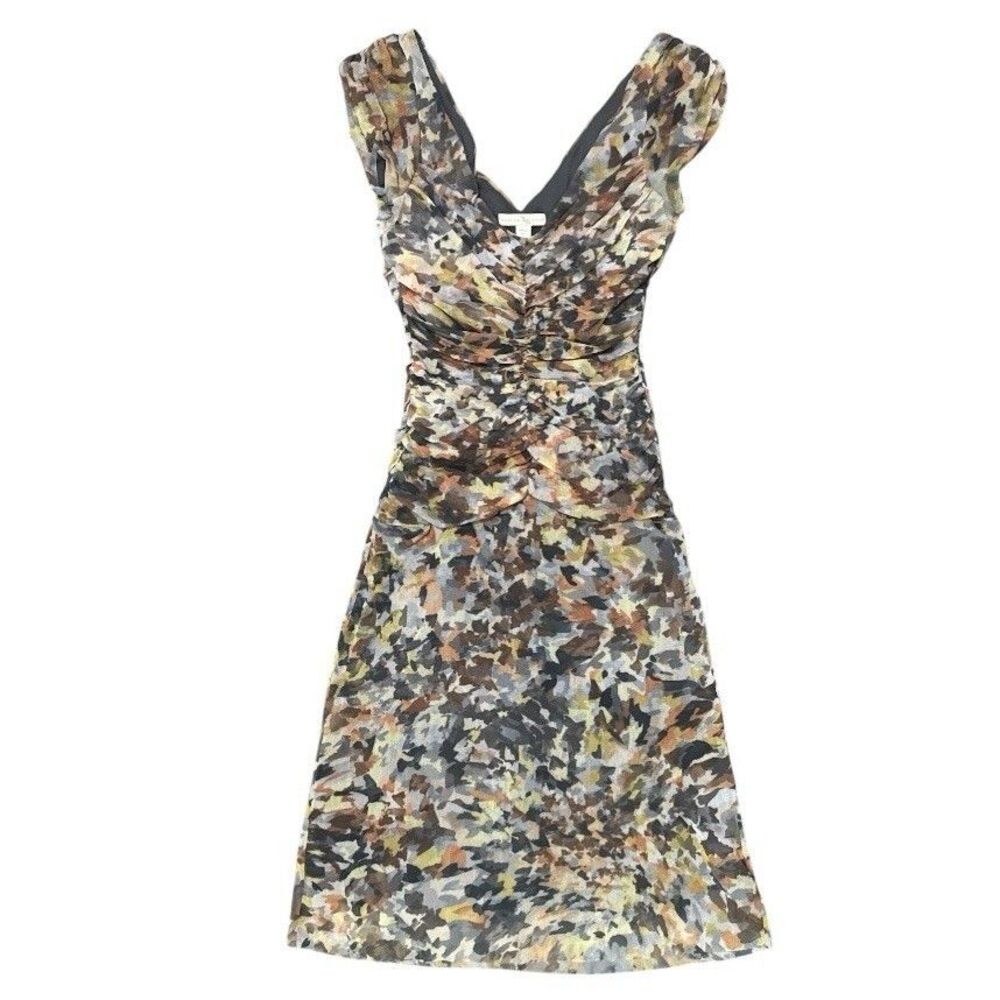 Vintage Weston Wear Midi Sheath Dress Mesh Y2K Fairy 90s Sz Small Made In USA